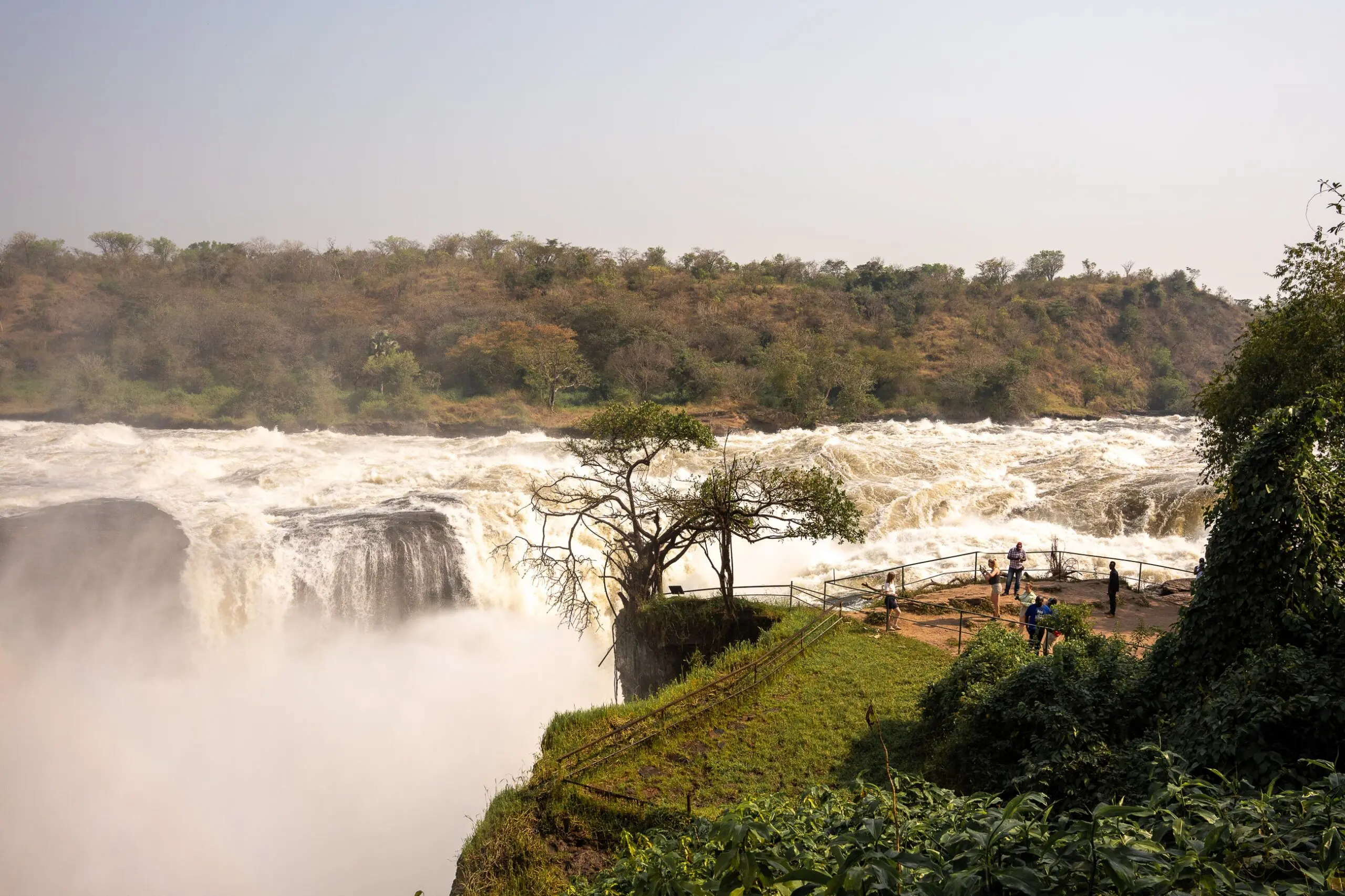 Murchison Falls , de Nijl in Oeganda