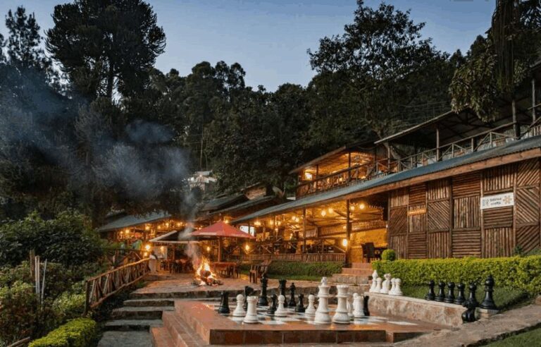 terrace at Lake Bunyonyi Overland Resort