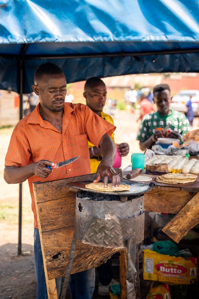 Oegandese streetfood - Chapati